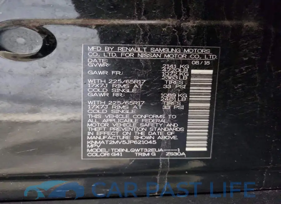 KNMAT2MV5JP621045# 13
