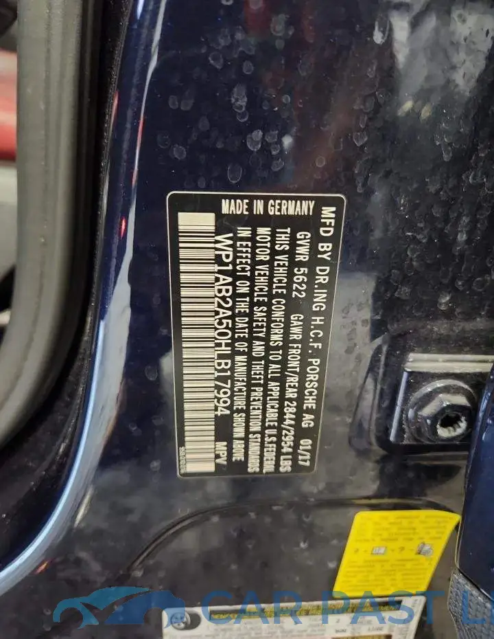 WP1AB2A50HLB17994# 14