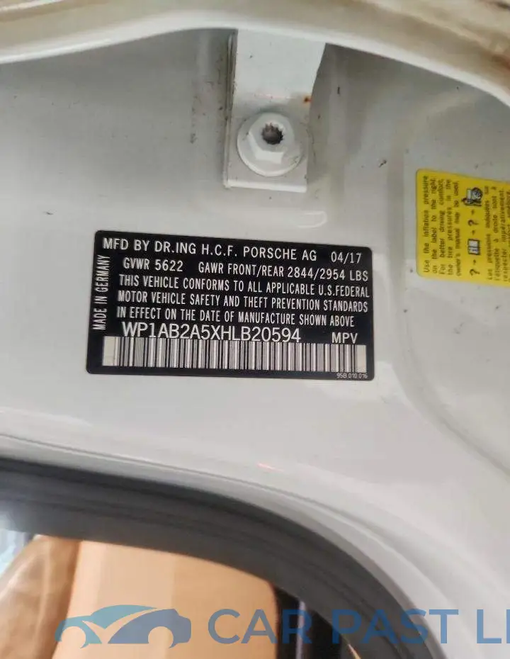 WP1AB2A5XHLB20594# 13