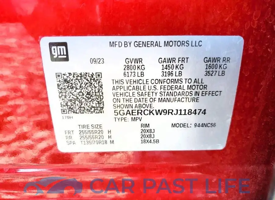 5GAERCKW9RJ118474# 14