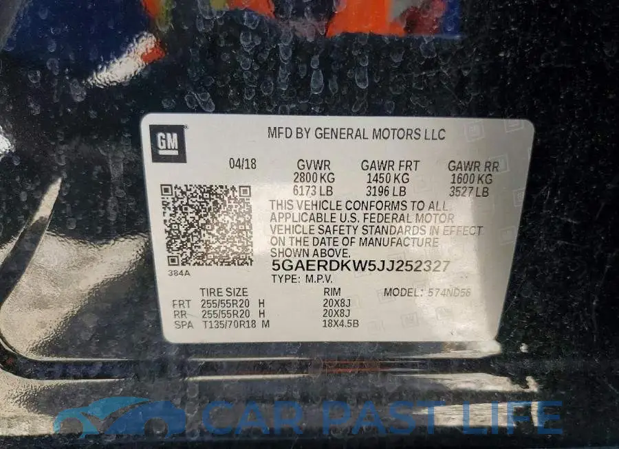 5GAERDKW5JJ252327# 14