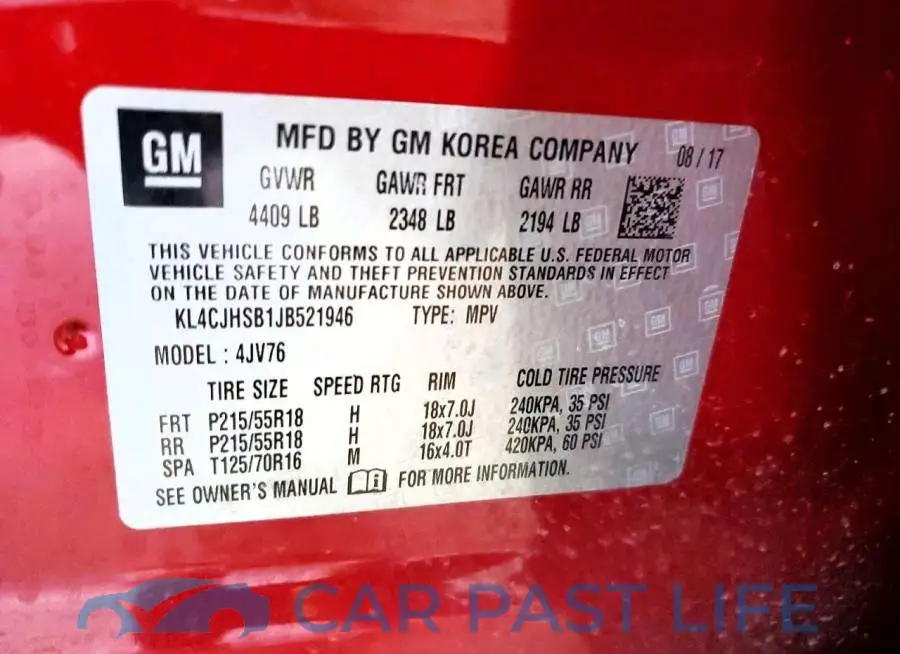 KL4CJHSB1JB521946# 14