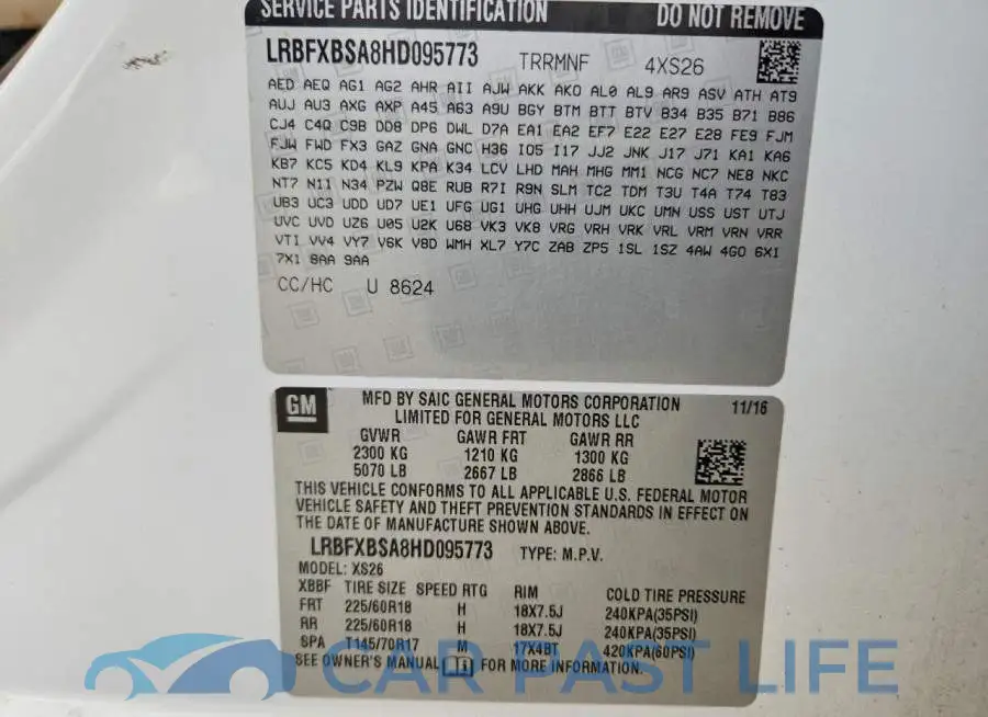 LRBFXBSA8HD095773# 13