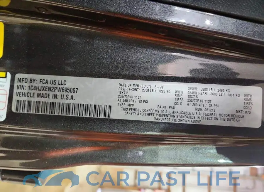 1C4HJXEN2PW695067# 13
