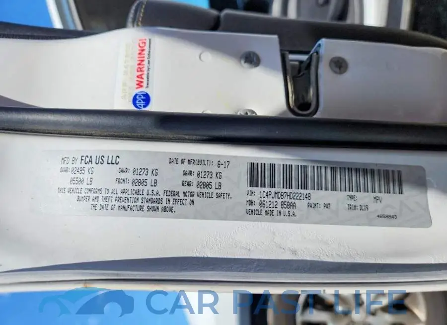 1C4PJMDB7HD222148# 13