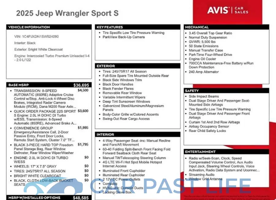 1C4PJXDN1SW524090# 13