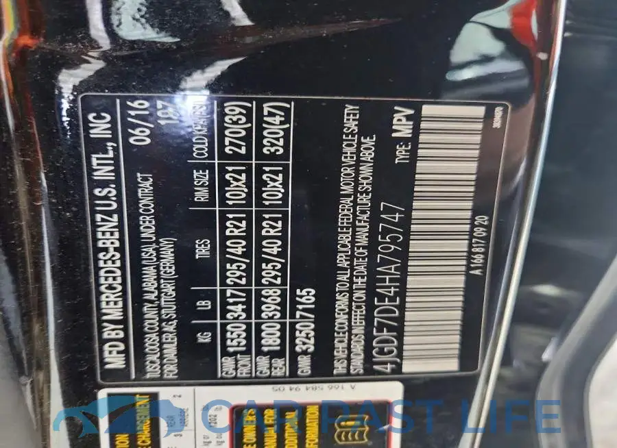 4JGDF7DE4HA795747# 13