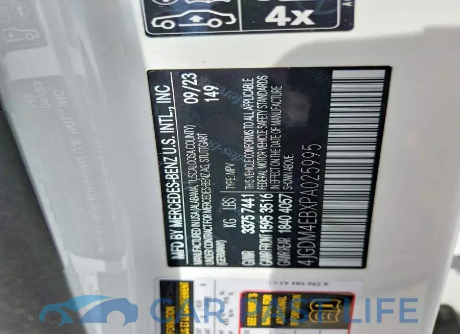 4JGDM4EBXPA025995# 13