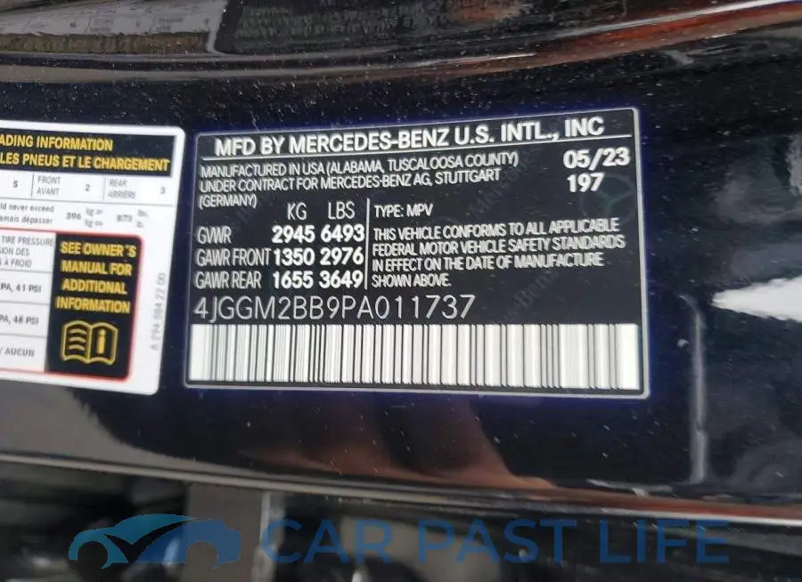 4JGGM2BB9PA011737# 13