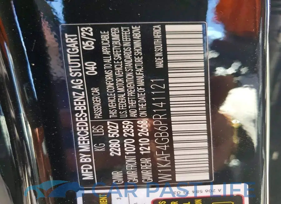 W1KAF4GB6PR141121# 12