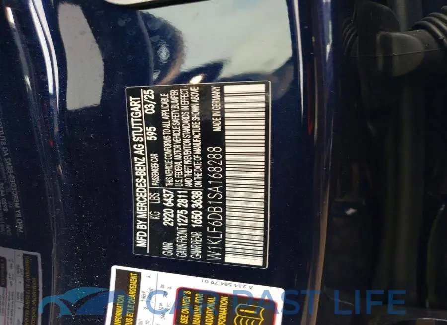 W1KLF6DB1SA168288# 13