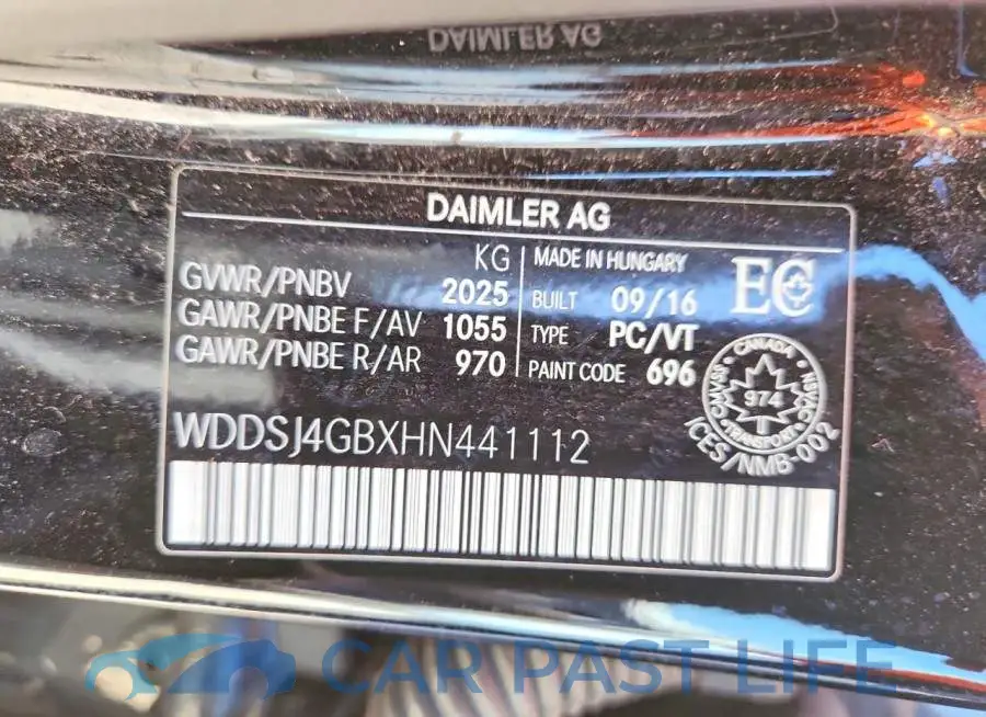 WDDSJ4GBXHN441112# 13