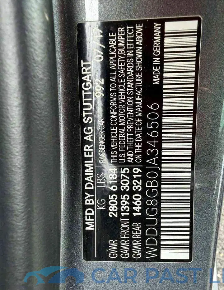 WDDUG8GB0JA346506# 13