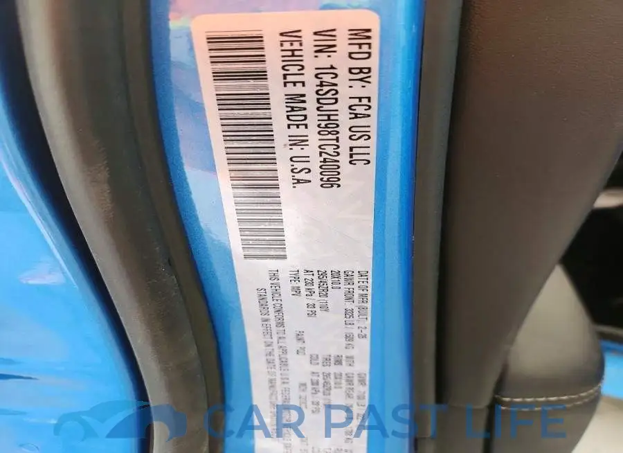 1C4SDJH98TC240096# 12