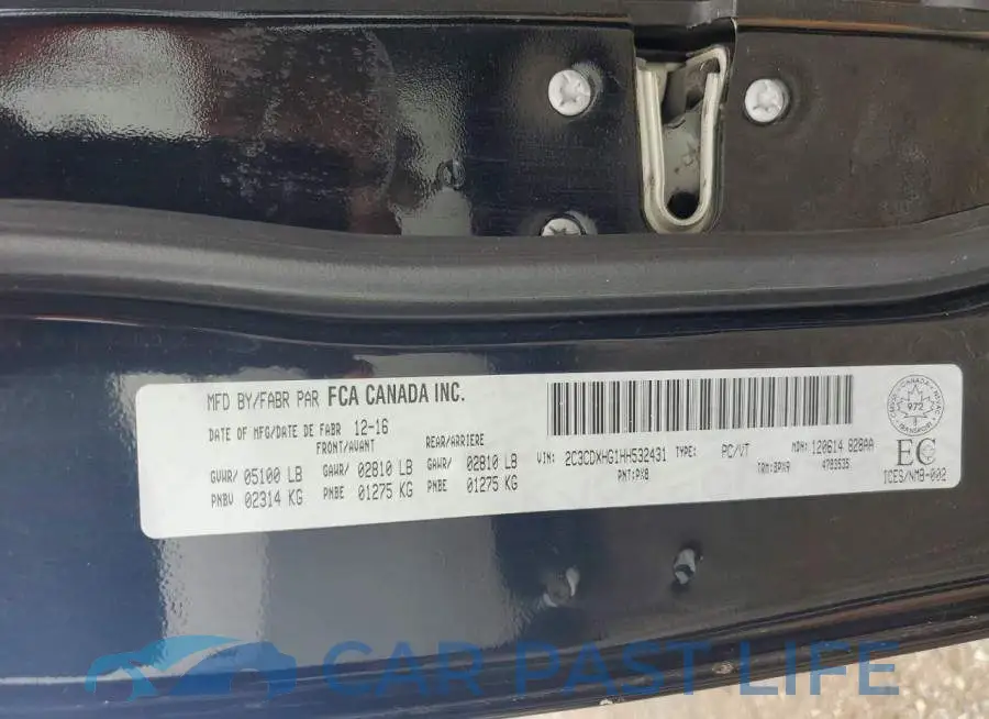 2C3CDXHG1HH532431# 13