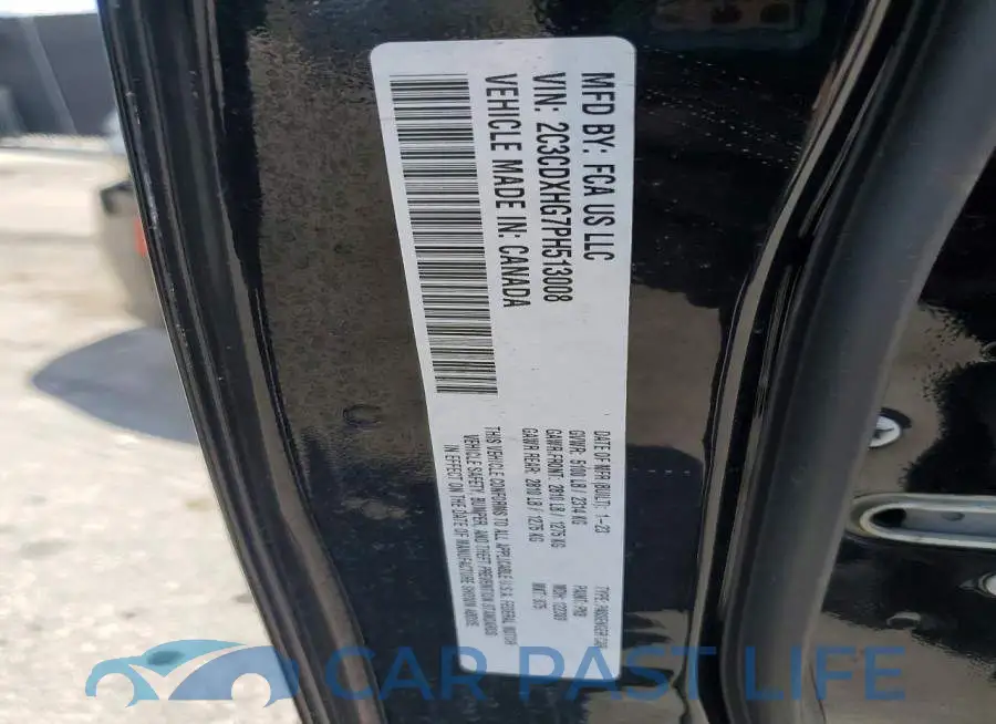 2C3CDXHG7PH513008# 12