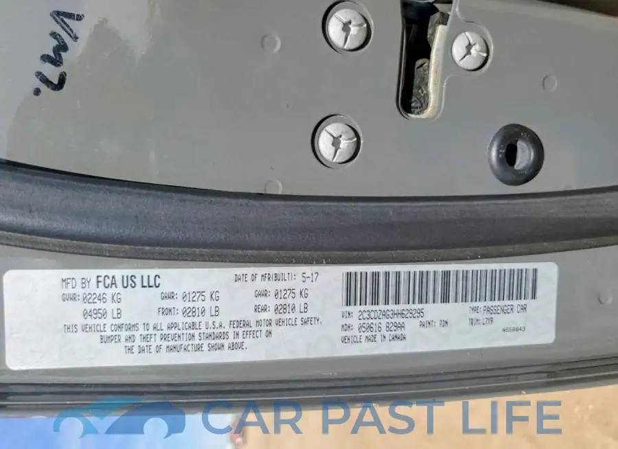 2C3CDZAG3HH629295# 12