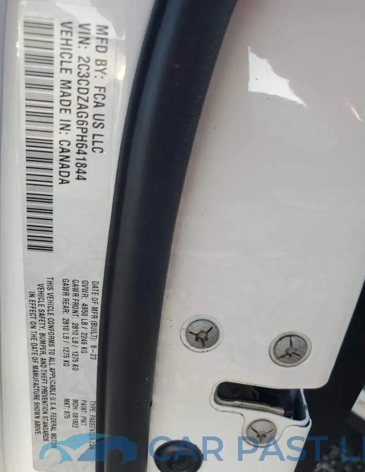 2C3CDZAG6PH641844# 12