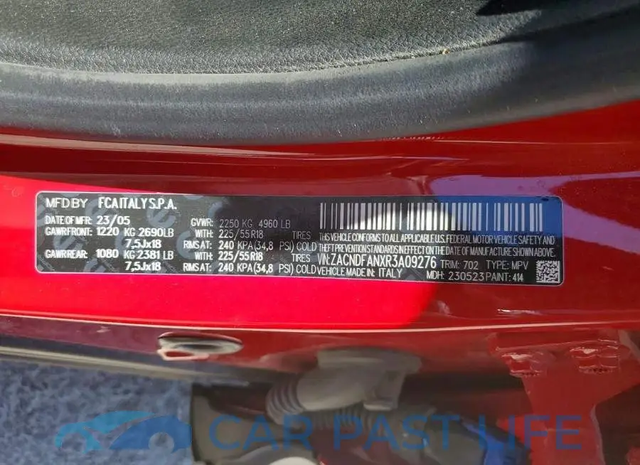 ZACNDFANXR3A09276# 14