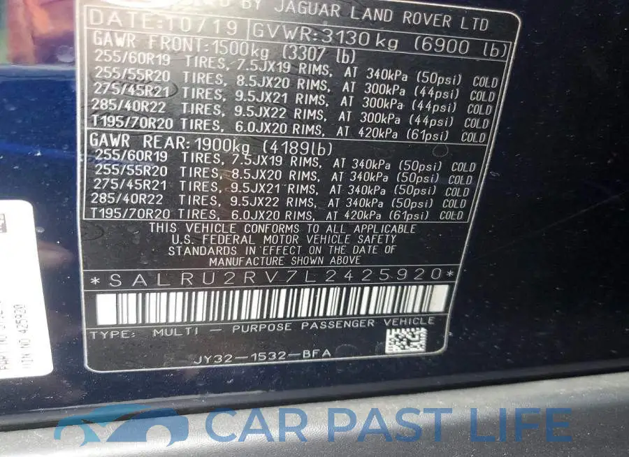 SALRU2RV7L2425920# 13