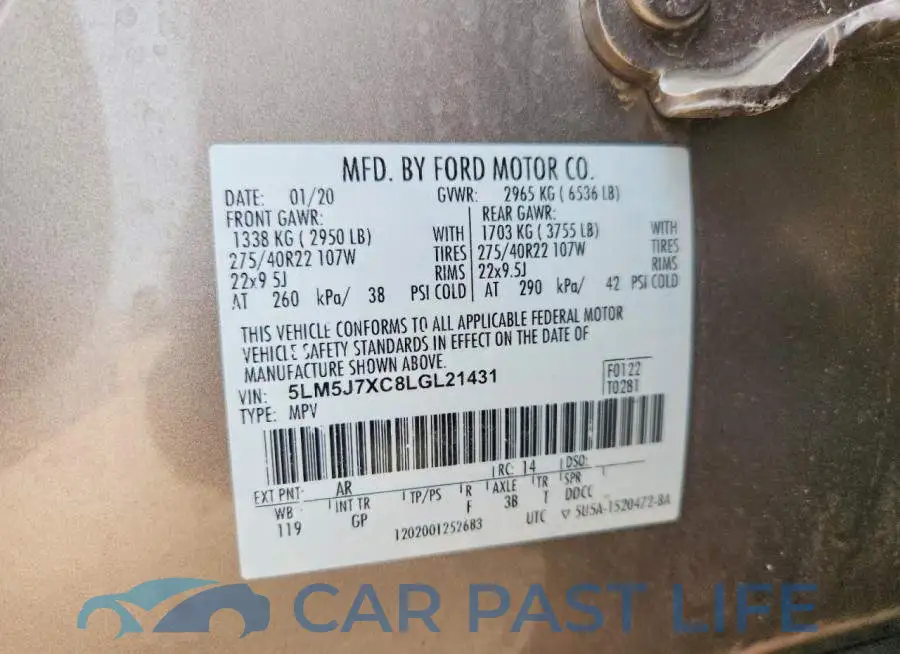 5LM5J7XC8LGL21431# 14