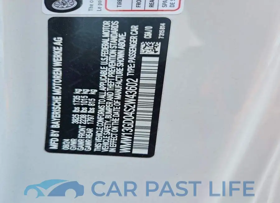 WMW13GD04S2W43602# 12