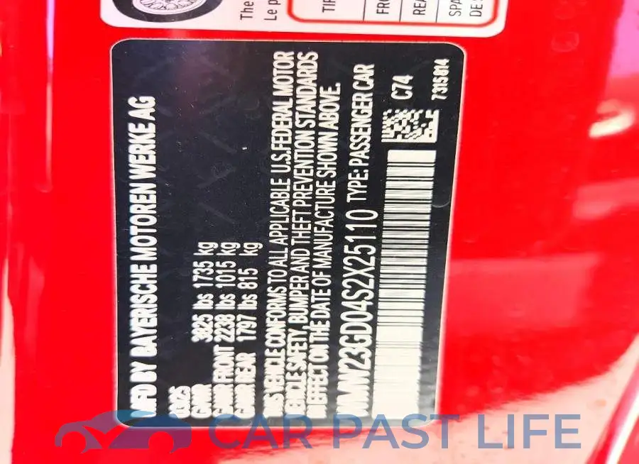 WMW23GD04S2X25110# 12