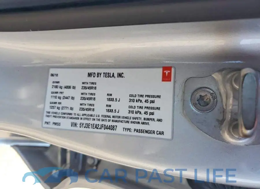 5YJ3E1EA2JF044087# 12