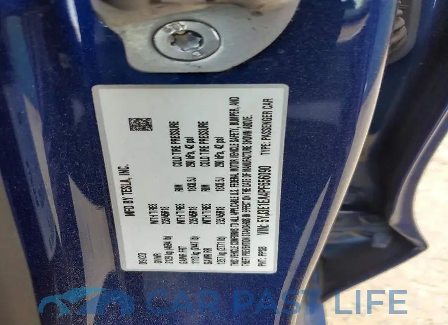 5YJ3E1EA4PF656090# 12