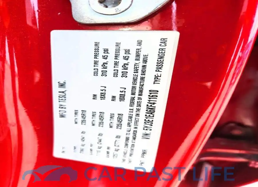 5YJ3E1EA6KF411610# 12