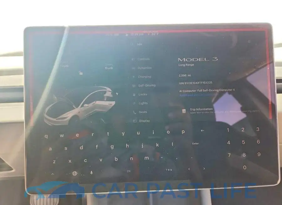 5YJ3E1EAXTF153335# 9
