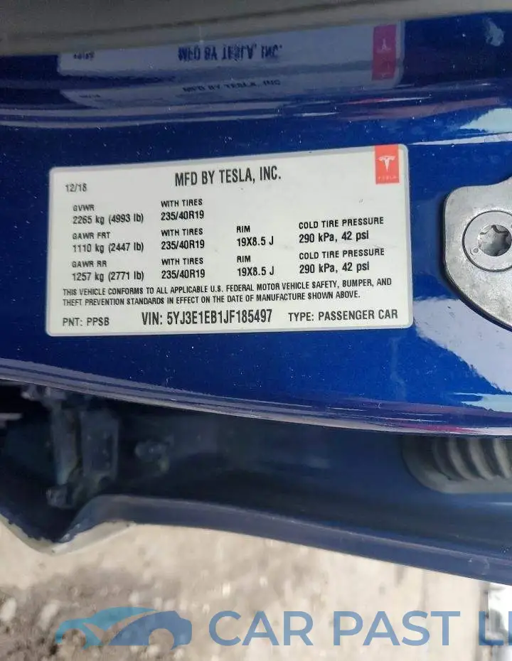 5YJ3E1EB1JF185497# 12