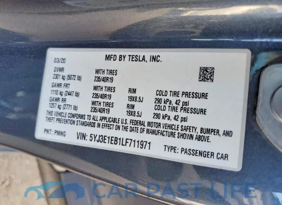 5YJ3E1EB1LF711971# 13
