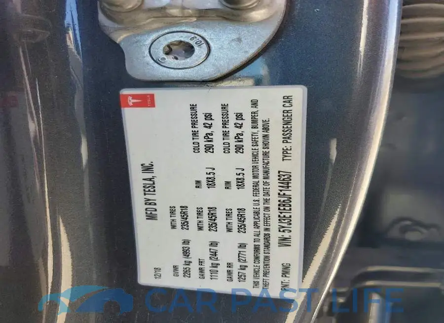 5YJ3E1EB6JF144637# 12
