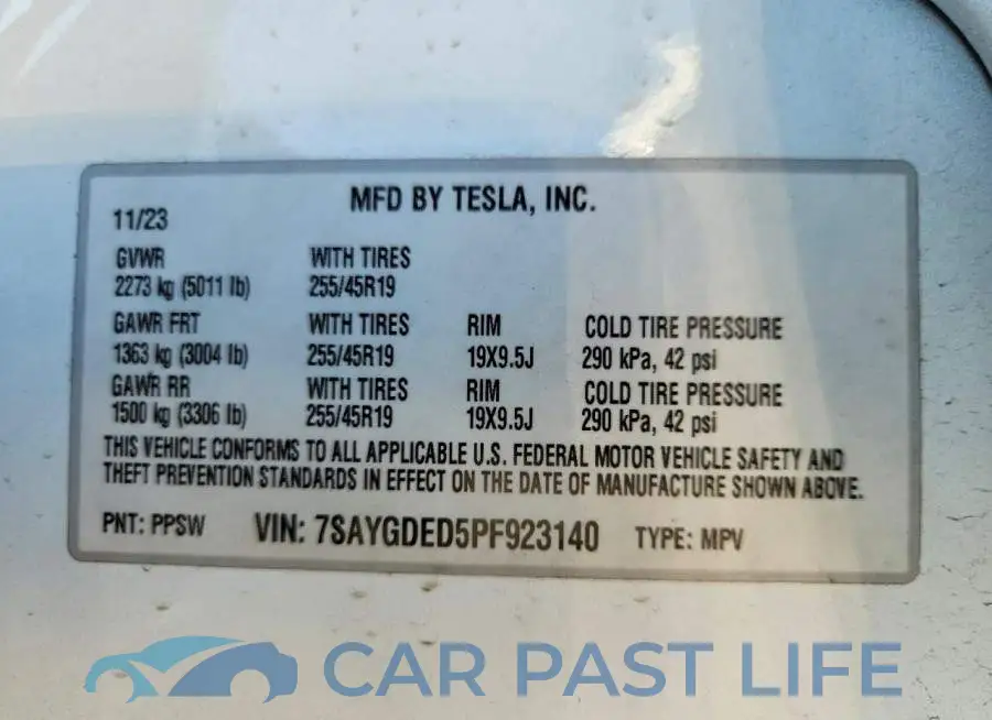 7SAYGDED5PF923140# 13