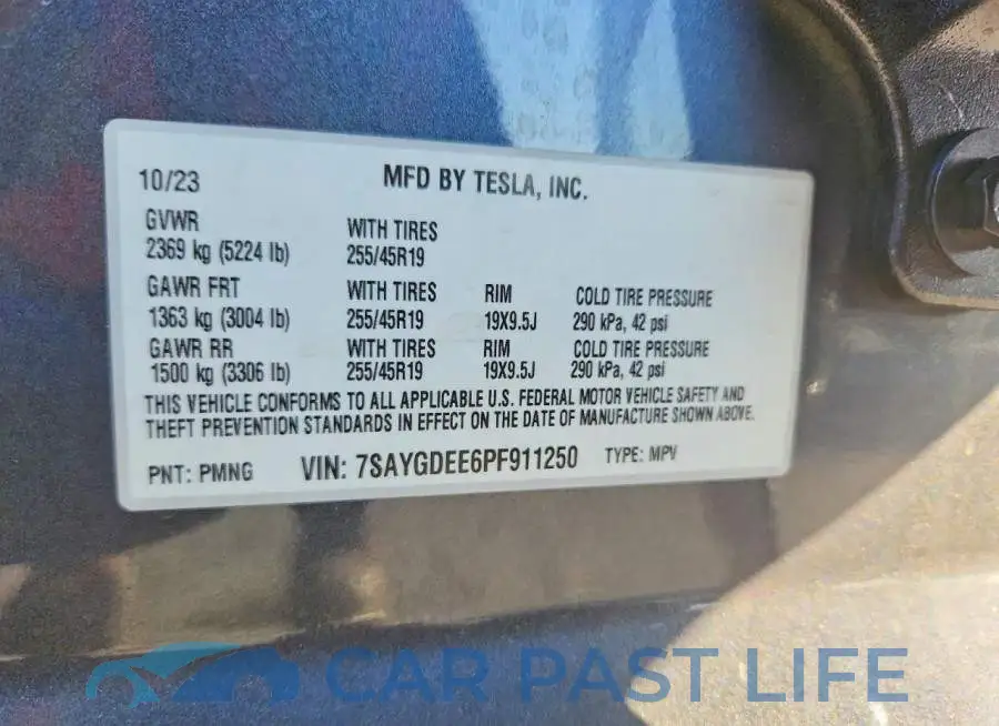 7SAYGDEE6PF911250# 12