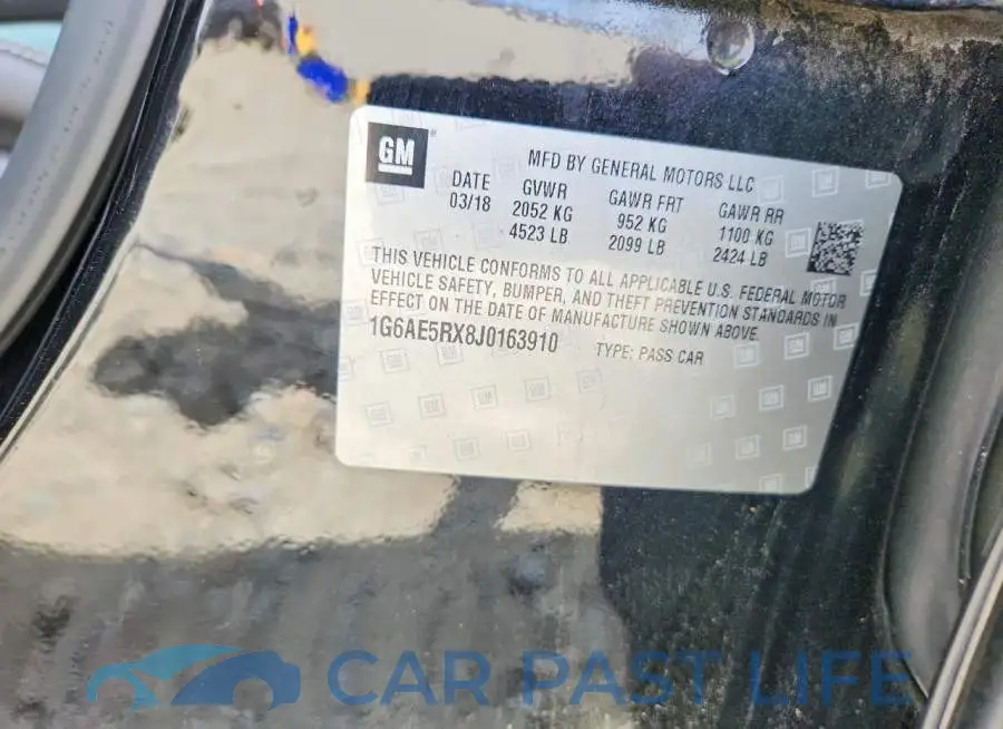 1G6AE5RX8J0163910# 12