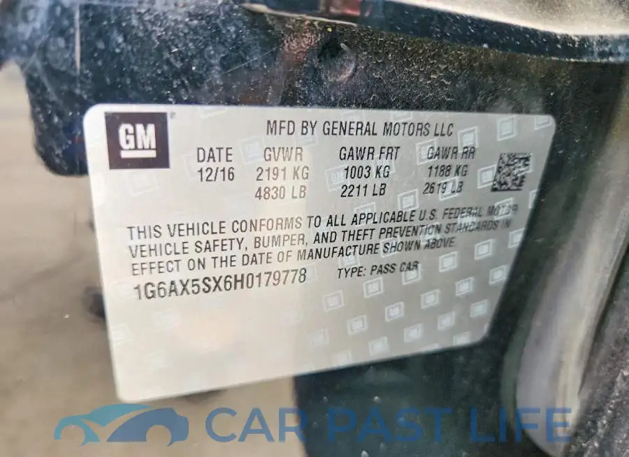 1G6AX5SX6H0179778# 13