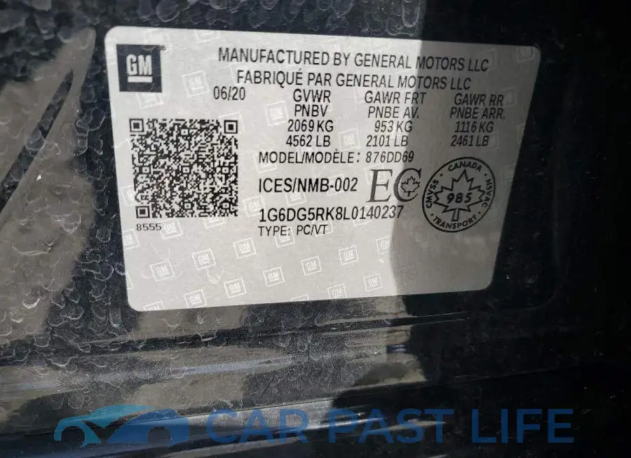 1G6DG5RK8L0140237# 12