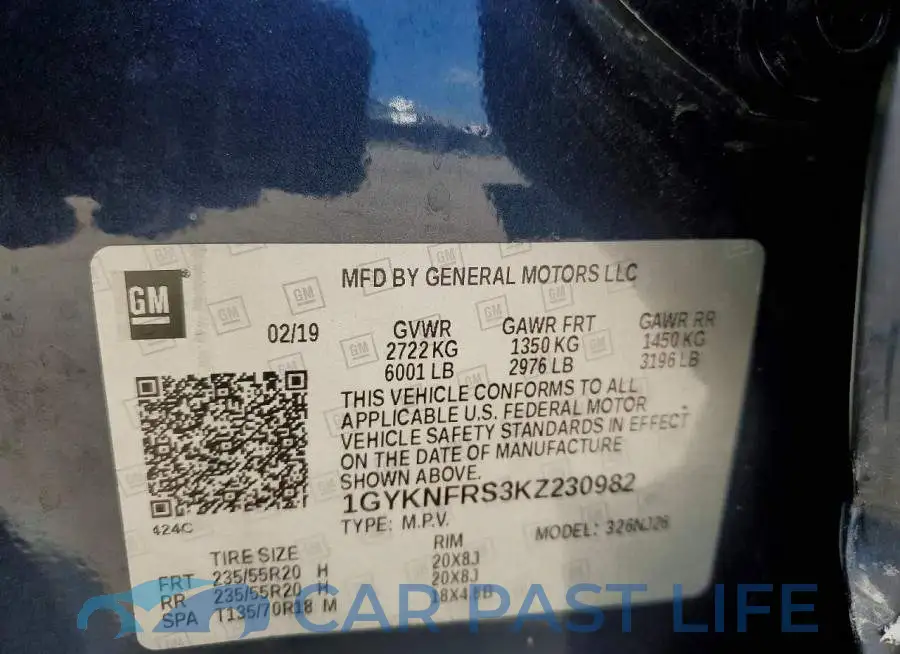 1GYKNFRS3KZ230982# 13