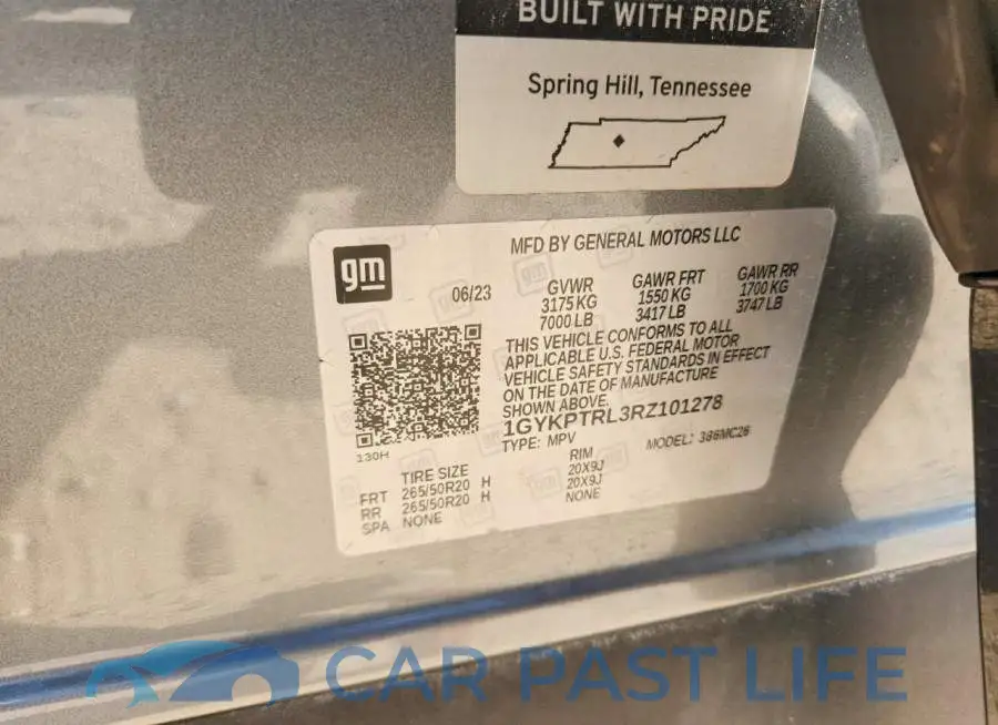 1GYKPTRL3RZ101278# 12