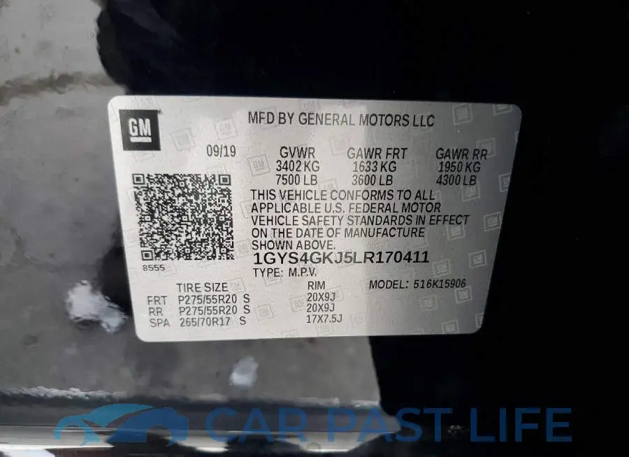 1GYS4GKJ5LR170411# 13