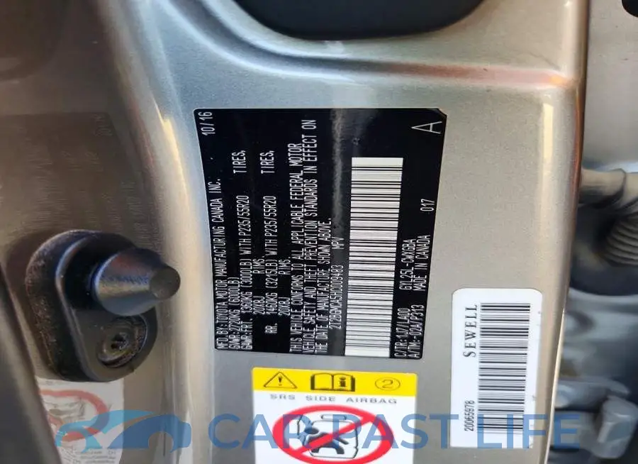 2T2BGMCA5HC009483# 13