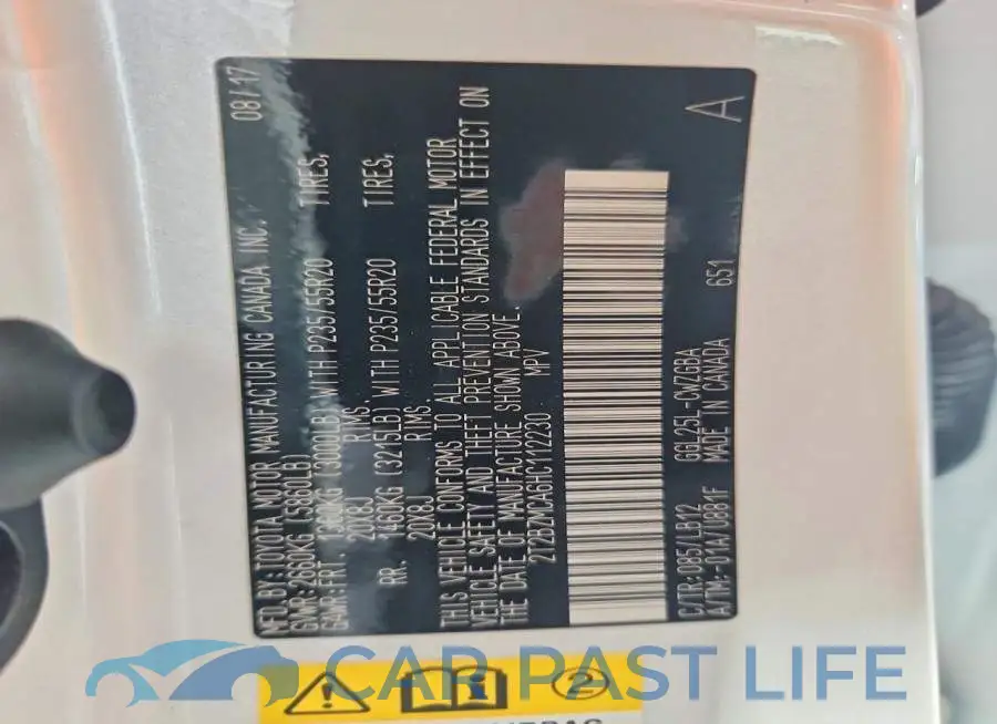 2T2BZMCA6HC112230# 13
