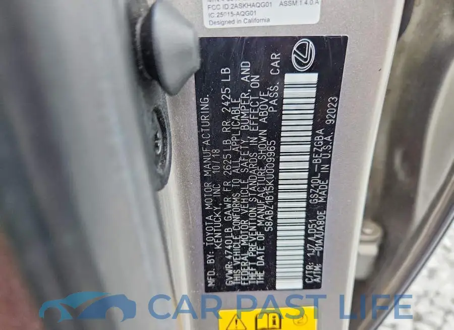 58ABZ1B15KU009965# 12