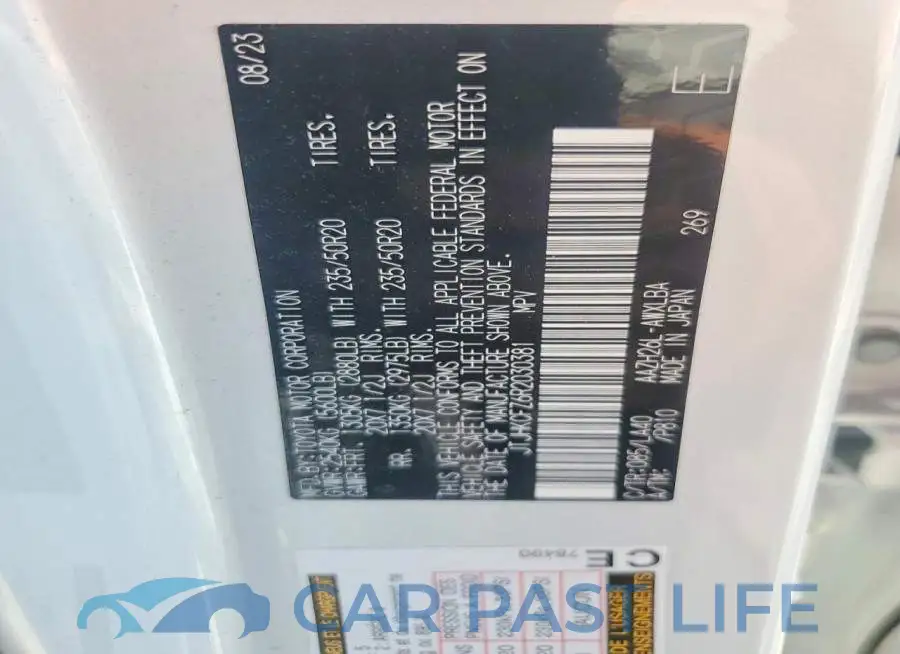 JTJHKCFZ6R2030381# 14