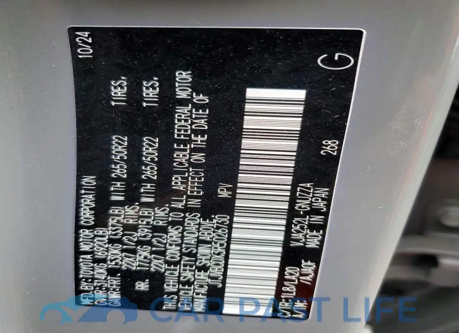 JTJVBCDX3R5026730# 13