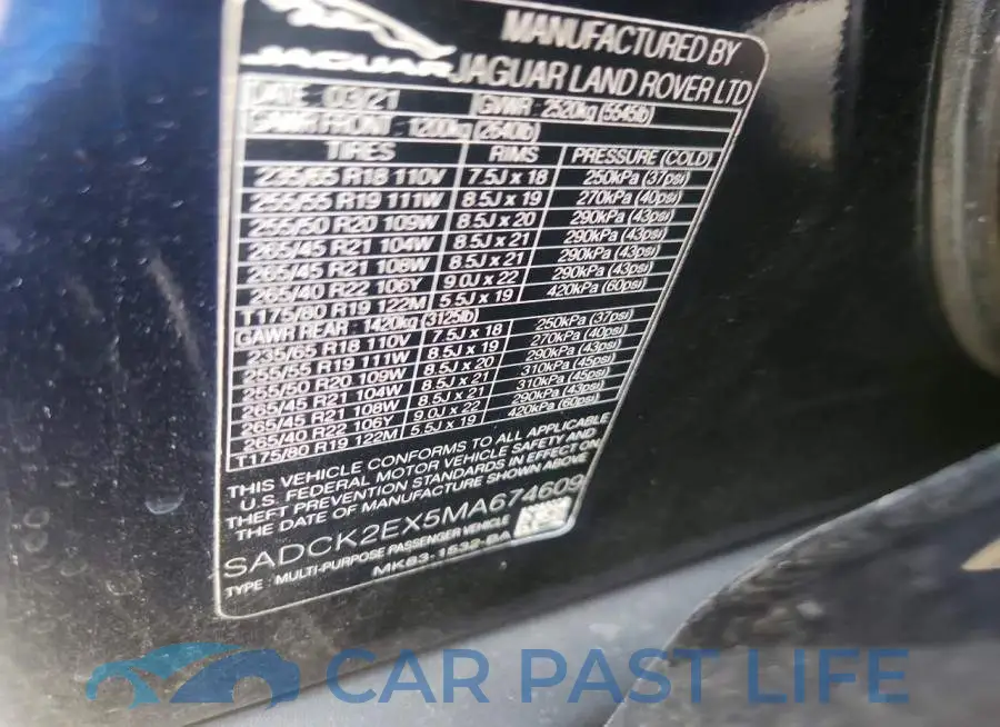 SADCK2EX5MA674609# 13