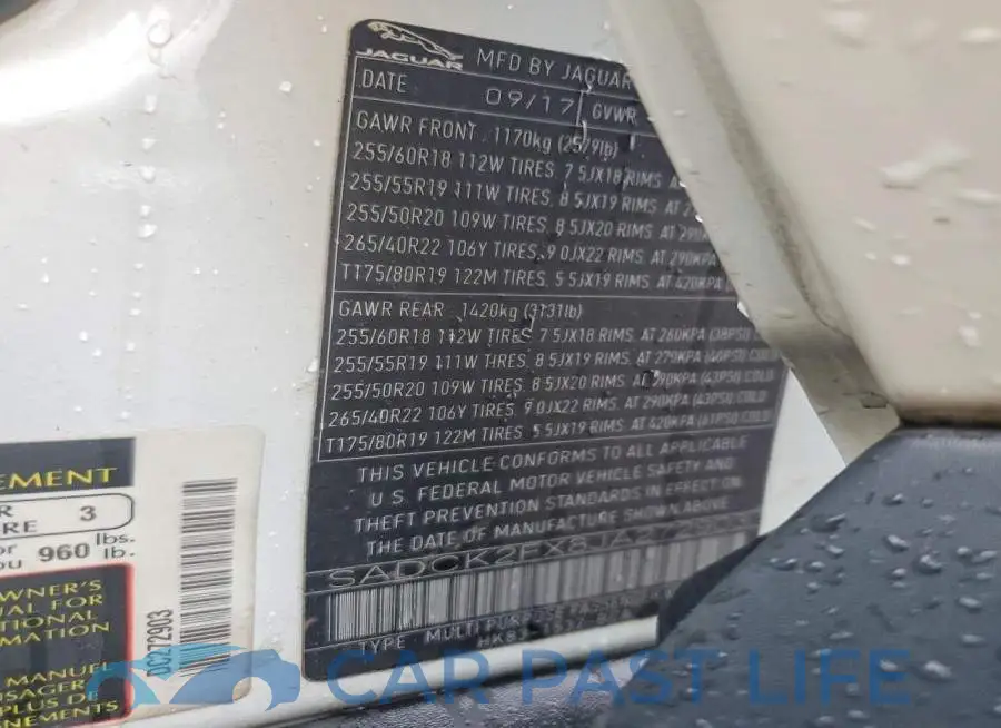 SADCK2FX8JA272903# 14
