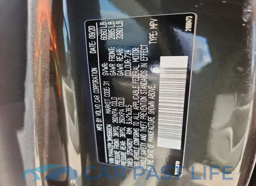 YV4A22PL3M1686834# 12
